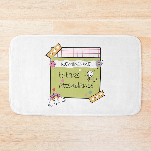 Item preview, Reminder: Take Attendance – Cute Teacher Sticky Note Design designed and sold by EmeraldeaArt.