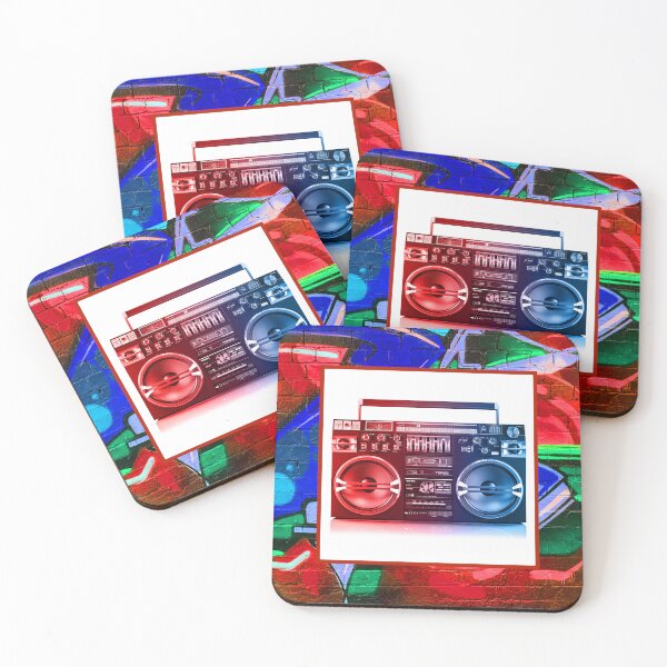 Item preview, Split Color Boombox with Rebel Vibe designed and sold by D&D Designs.
