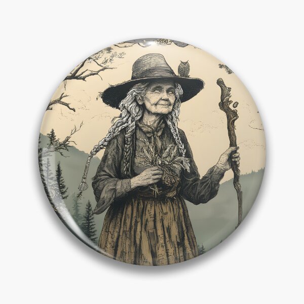 Item preview, Appalachian Granny Witch Vintage Etching Design designed and sold by JonHale.