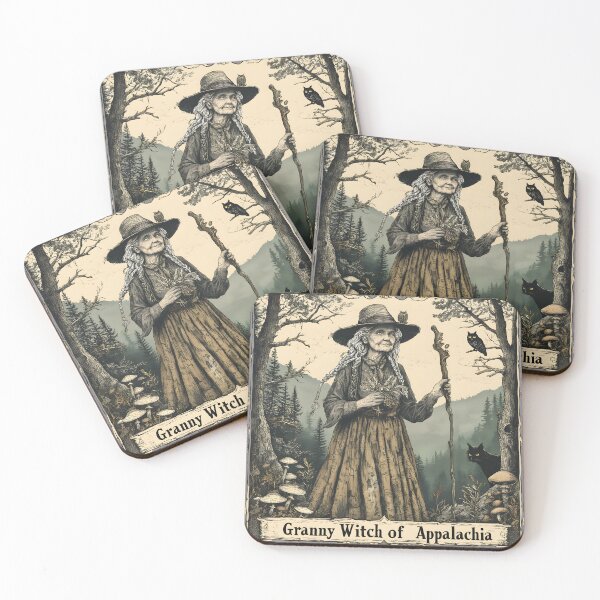 Item preview, Appalachian Granny Witch Vintage Etching Design designed and sold by JonHale.