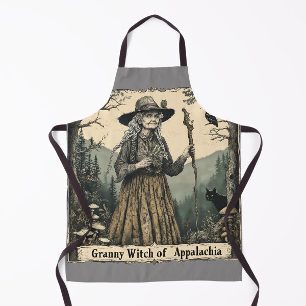 Item preview, Appalachian Granny Witch Vintage Etching Design designed and sold by JonHale.