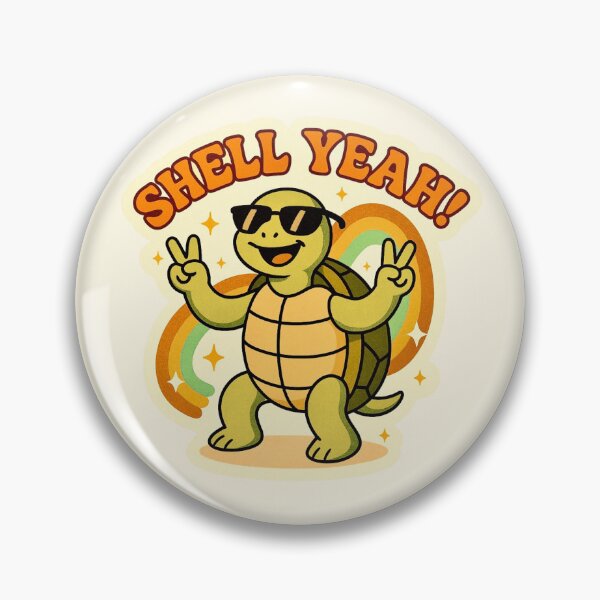 Item preview, Shell Yeah! - Funny Turtle designed and sold by Myra365Art.