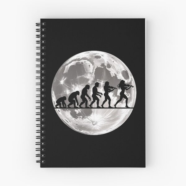 Item preview, Evolution of Man to Musician - Violin Player Walking to the Moon designed and sold by love3617.
