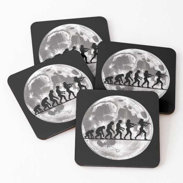 Item preview, Evolution of Man to Musician - Violin Player Walking to the Moon designed and sold by love3617.