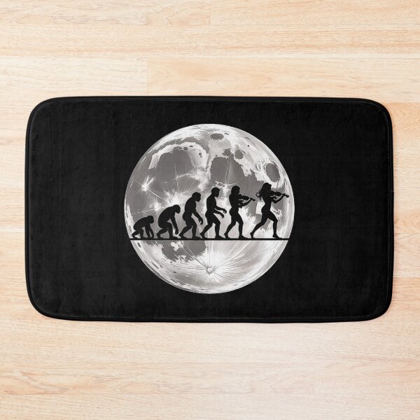 Item preview, Evolution of Man to Musician - Violin Player Walking to the Moon designed and sold by love3617.