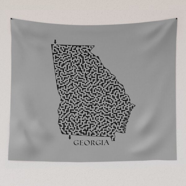 Item preview, Georgia State Outline Maze & Labyrinth designed and sold by gorff.