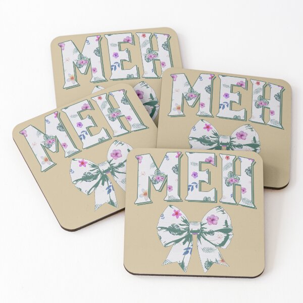 Item preview, MEH – Floral statement design with toile-style bow designed and sold by VariousGoodies.