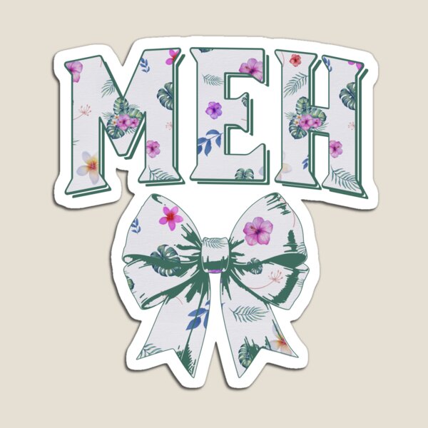 Item preview, MEH – Floral statement design with toile-style bow designed and sold by VariousGoodies.