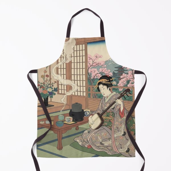 Item preview, japanese oiran playing shamisen designed and sold by AnGaSan.