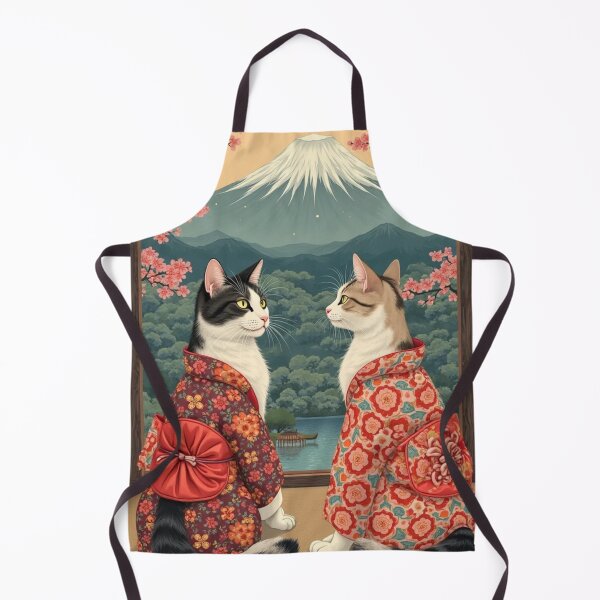 Item preview, cats in kimonos designed and sold by AnGaSan.