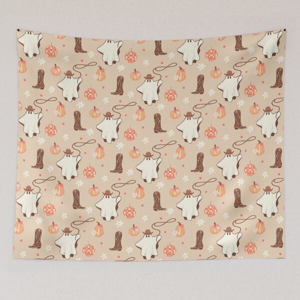 Item preview, Spooky Cute Cowboy Ghosts designed and sold by JVCreative.