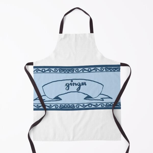 Item preview, Ginger Spice Label Dark Blue with Caligraphy designed and sold by abitofaromantic.