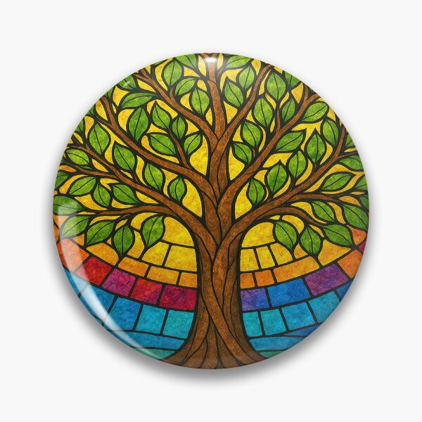 Item preview, Tree of Life – Vibrant Stained Glass Style designed and sold by alw951.