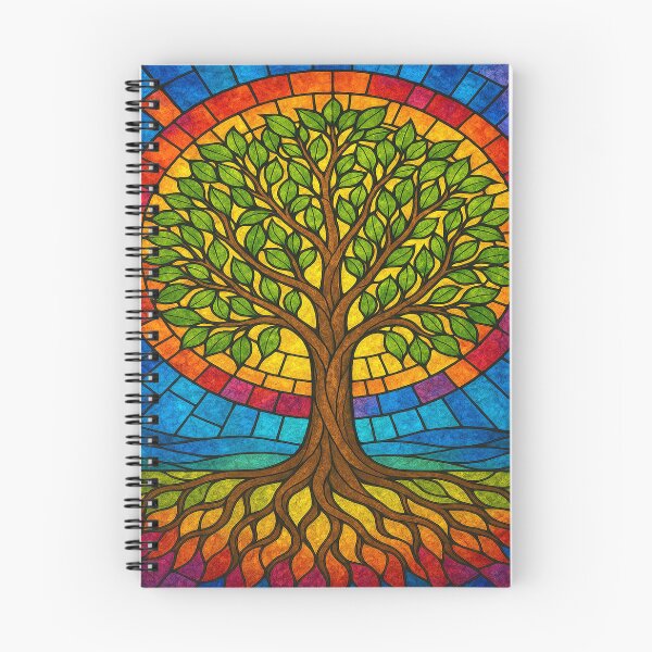 Item preview, Tree of Life – Vibrant Stained Glass Style designed and sold by alw951.