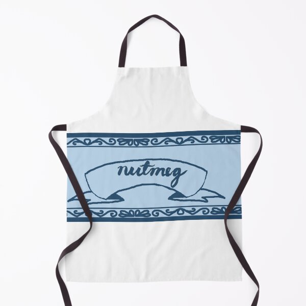 Item preview, Nutmeg Spice Label Dark Blue with Calligraphy designed and sold by abitofaromantic.