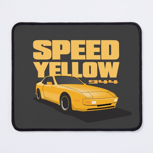 Item preview, 1986 Porsche 944 Speed Yellow illustration designed and sold by blackdogshop.