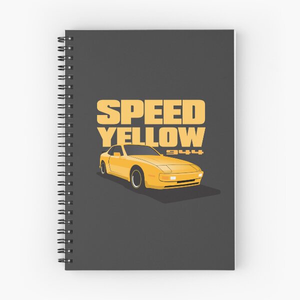 Item preview, 1986 Porsche 944 Speed Yellow illustration designed and sold by blackdogshop.