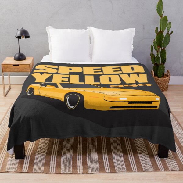 Item preview, 1986 Porsche 944 Speed Yellow illustration designed and sold by blackdogshop.