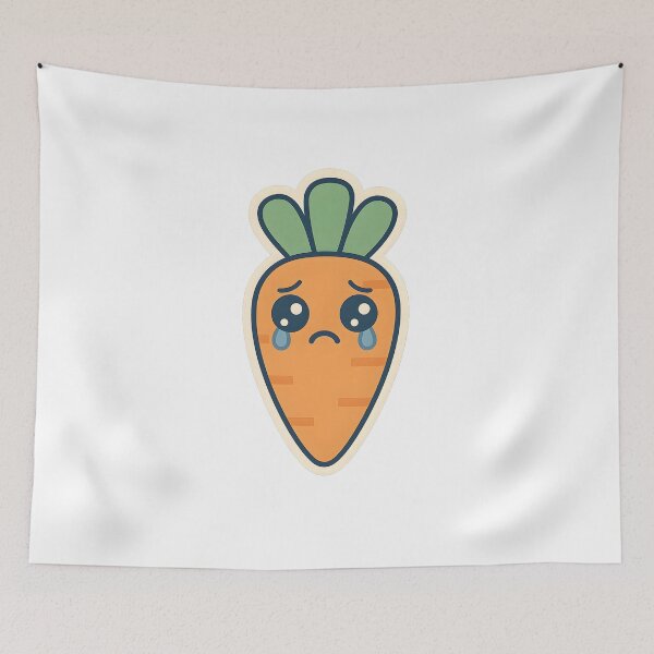 Item preview, Emotionally Damaged Pixel Carrot designed and sold by Chaotic Humor / Low-Effort Genius.