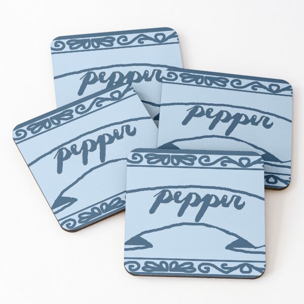 Item preview, Pepper Spice Label Dark Blue with Calligraphy designed and sold by abitofaromantic.