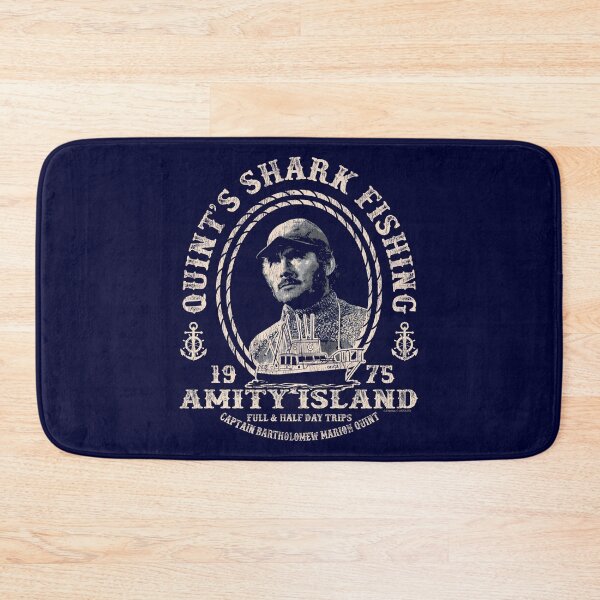 Item preview, Captain Quint's Amity Island Shark Fishing Dks Worn (Universal © UCS LLC) designed and sold by Alema Art.