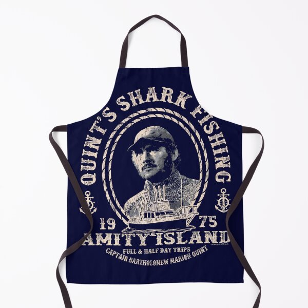 Item preview, Captain Quint's Amity Island Shark Fishing Dks Worn (Universal © UCS LLC) designed and sold by Alema Art.