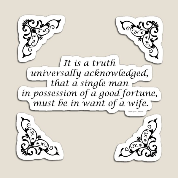 Pride and Prejudice Magnet