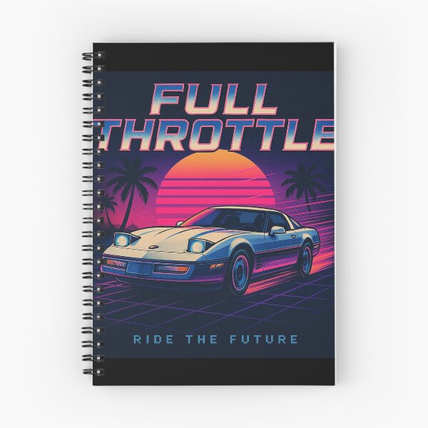 Item preview, FULL THROTTLE - Corvette C4 - 80’s Retro designed and sold by HypePrintsAUS.