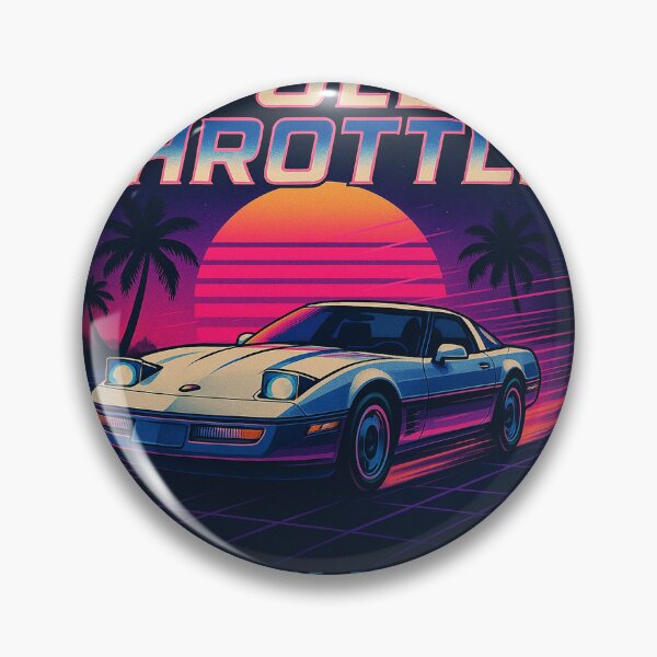 Item preview, FULL THROTTLE - Corvette C4 - 80’s Retro designed and sold by HypePrintsAUS.