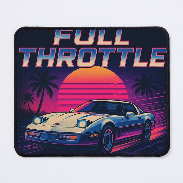 Artikelvorschau, VOLLGAS - Corvette C4 - 80er Retro entworfen und verkauft von HypePrintsAUS.