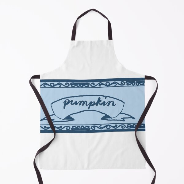 Item preview, Pumpkin Spice Label Dark Blue with Calligraphy designed and sold by abitofaromantic.