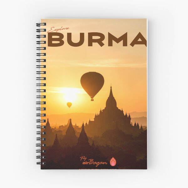Item preview, Vintage-Style Burma Travel Poster designed and sold by travelwitheric.
