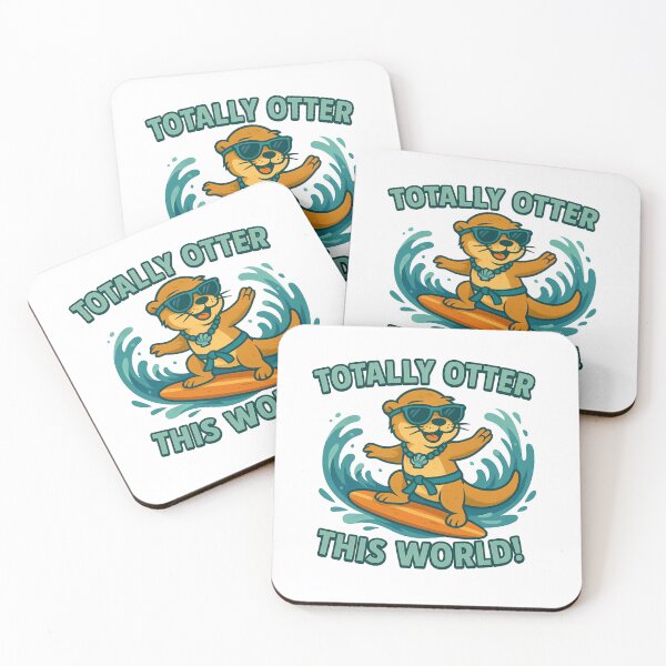 Item preview, Totally Otter This World Cool Surfing designed and sold by k3rstman1.