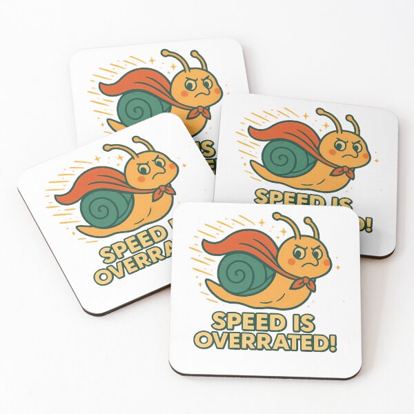 Item preview, Speed Is Overrated Superhero Snail designed and sold by k3rstman1.