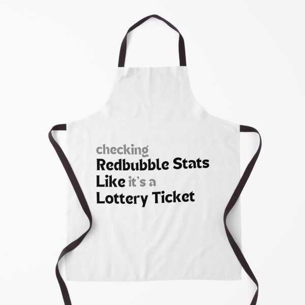 Item preview, Checking Redbubble Stats Like It’s a Lottery Ticket – Funny Quote for POD Artists & Small Creators designed and sold by MakeMyDaze.
