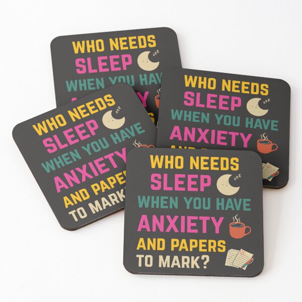 Item preview, Teacher Life – Anxiety, Grading, No Sleep designed and sold by Teacher Life: Real, Raw & Hilarious.