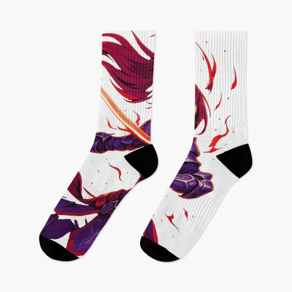 Item preview, Crimson Warrior Anime Art - Purple Armored Samurai with Glowing Sword Digital Gaming Design designed and sold by CreativeVisionsHub.