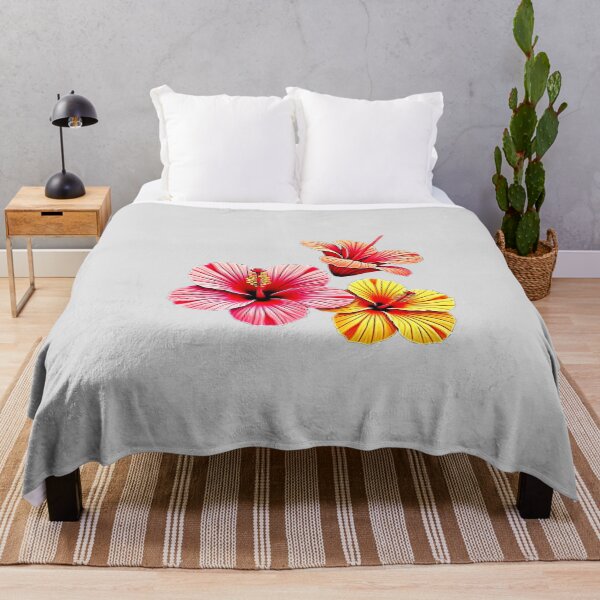 Item preview, Isolated Hibiscus Blooms Art designed and sold by Health And Fitness Posts e-Store.