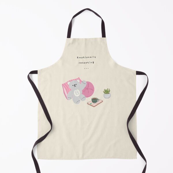Item preview, Emotionally Rebooting... – Gentle Bear Mood ( Beige Background ) designed and sold by mintmono-studio.