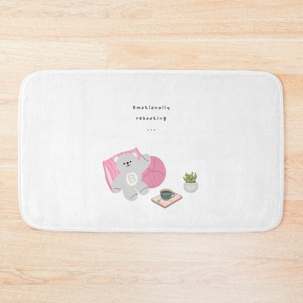 Item preview, Emotionally Rebooting... – Gentle Bear Mood ( White / Transparent Background ) designed and sold by mintmono-studio.