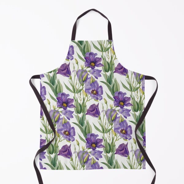 Item preview, Violet Purple Lilac Bellflowers & Green Leaves designed and sold by CatyArte.