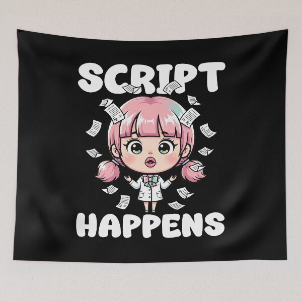 Item preview, SCRIPT HAPPENS - PHARMACIST designed and sold by KEF Custom.