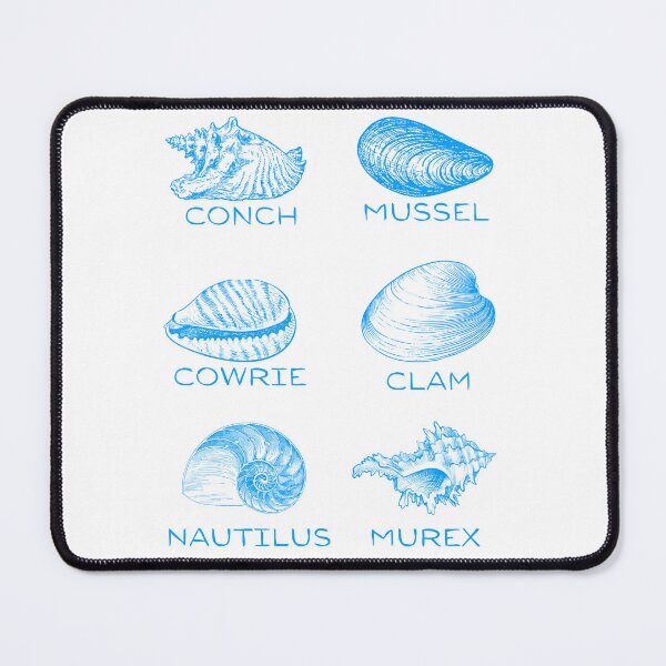Item preview, 6 Types of Shells - Blue designed and sold by BeWilDesigns.