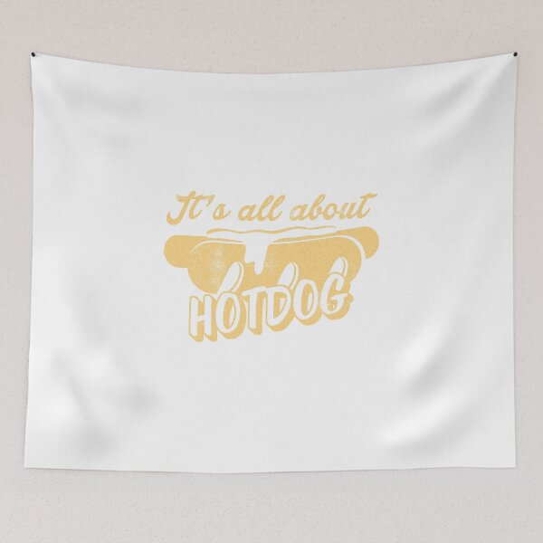 Item preview, It's All About Hotdog – Retro Food Art designed and sold by The secret storage room.