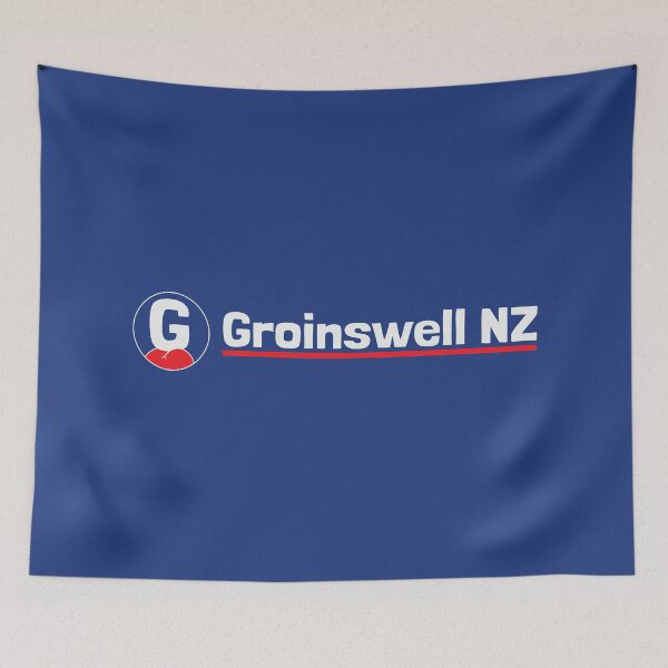 Item preview, Groinswell NZ, Rural Satire Parody Logo designed and sold by grimpicture.