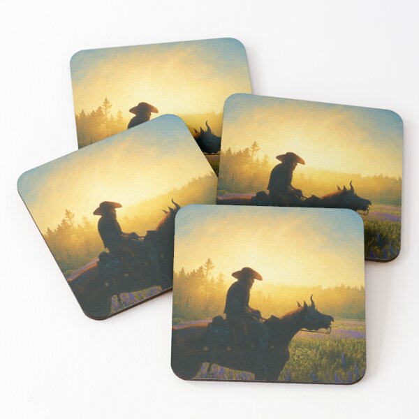 Item preview, Cowboy rides at sunset designed and sold by BIG-E's PlayHouse.