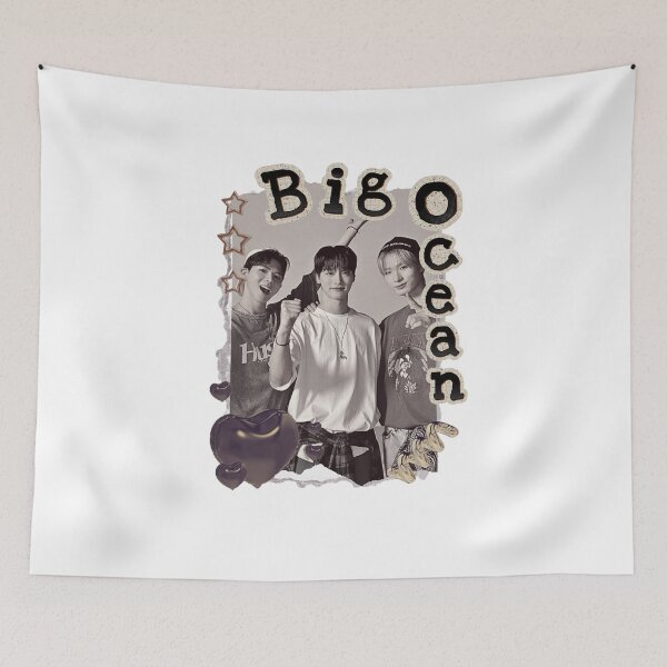 Item preview, Big Ocean Kpop Group Retro Collage Design designed and sold by HELL0WBELLO.