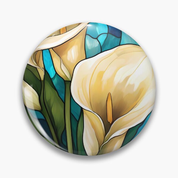 Item preview, Fantasy Calla Lily Flowers in Stained Glass designed and sold by Ciervo Primavera.