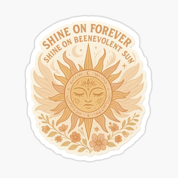 Item preview, Benevolent Sun Boho Sticker – Tool Lyric Inspired designed and sold by kitsune3030.