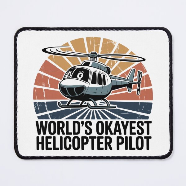 Item preview, World’s Okayest Helicopter Pilot, Funny Aviation Gift for Heli Pilots Classic T-Shirt  designed and sold by podlook.